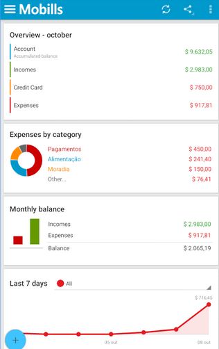 Mobills Finance apps for android