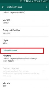 Cahnge WhatsApp Call Notifications ringtone