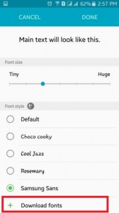 Downlaod fonts to change font style on your android