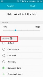 How to change font style in android lollipop