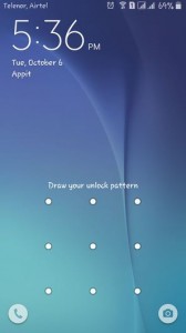 How to set up pattern lock on android