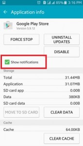 How to turn off app notifications on android phones