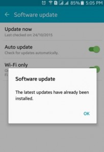 Software Update not available