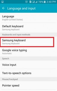 Tap On Samsung Keyboard