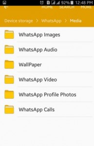 Tap any option to remove WhatsApp data on android