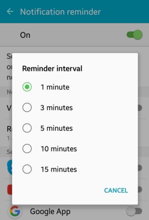 Set reminder Interval time on Android