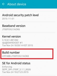 Enable developer mode in android 6.0 marshmallow