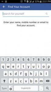 Enter your email or mobile number for find your account