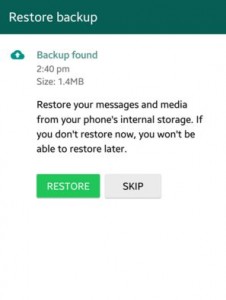 How to recover deleted WhatsApp messages on android