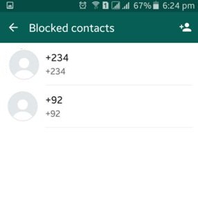 How to remove blocked contact from WhatsApp