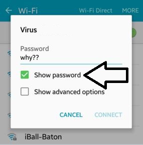 Show wifi password on android phone and tablet