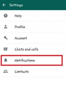 Tap on Notifications under settings