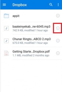 Tap on files want to export SD card