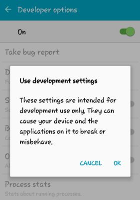 Enable Developer option on Android 5.1