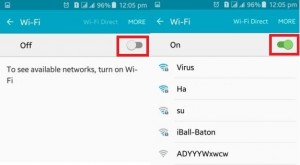 Turn on Wifi on android