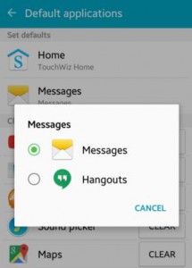 set default messaging app on android lollipop