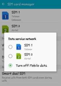 turn off mobile data on android lollipop