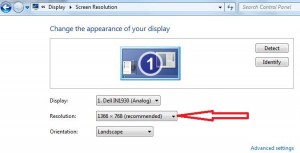 How to change screen resolution windows 7