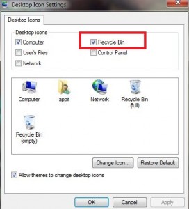 How to delete recycle bin in Windows 8