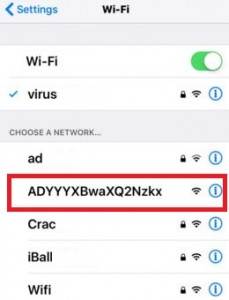 Choose network name on your iPhone 6