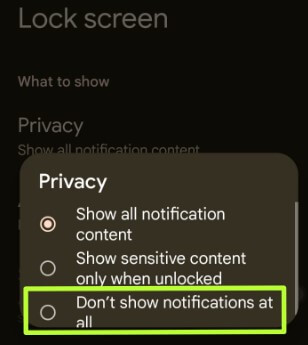 How to Turn Off Android Lock Screen Notifications