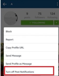 How to turn off instagram push notifications android