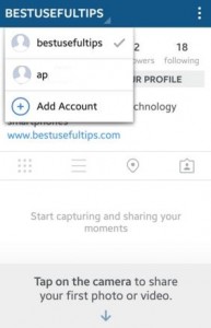 Switch multiple accounts in instagram app android