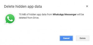 Delete hidden app data from google drive