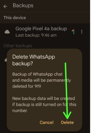 How Can I Permanently Delete my WhatsApp Chat Backup Android Phones