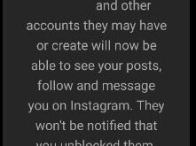 How To Unblock Someone On Instagram Android phone and tablet