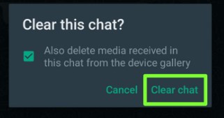 How to Clear WhatsApp Chat