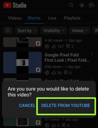 How to Delete YouTube Videos using YouTube Studio