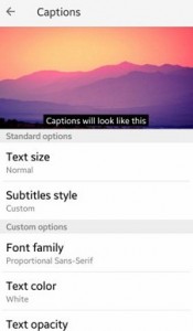How to change caption color YouTube on android