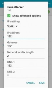 How to setup static IP address android lollipop