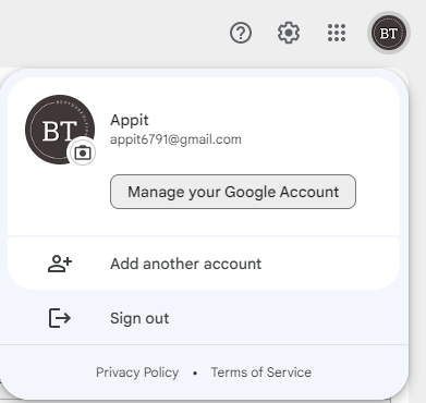 Manage your Google Account on PC