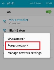 Tap on Forget network