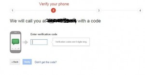 Verify two step verification call on gmail
