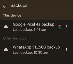 Where WhatsApp Backup is Stored in Google Drive Android