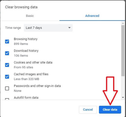 Clear History in Chrome Desktop or Laptop