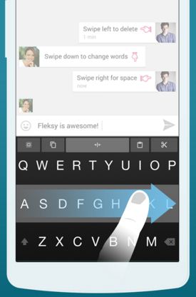 Aplicativo de teclado Flesky GIF para telefone Android