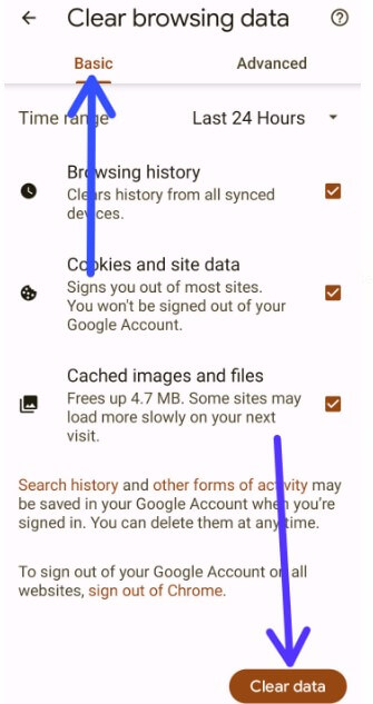 How to Clear Search History on Chrome Android