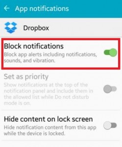 How to disable pop up notifications android lollipop