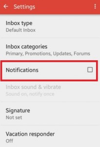 How to turn off Gmail notification sound android lollipop