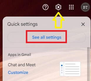 See All Settings in Gmail on PC Chrome