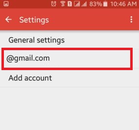 tap on your gmail account id