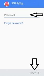 Add password to log in account
