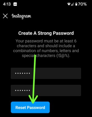 How To Reset Forgot Password Instagram Android Device 
