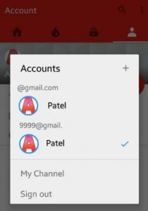 How to add youtube account android phone