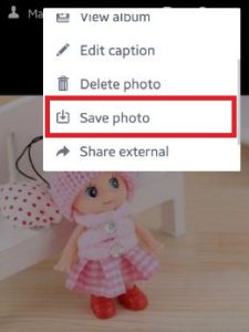 How to save facebook photos android phone