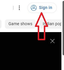 Sign in your YouTube account in PC